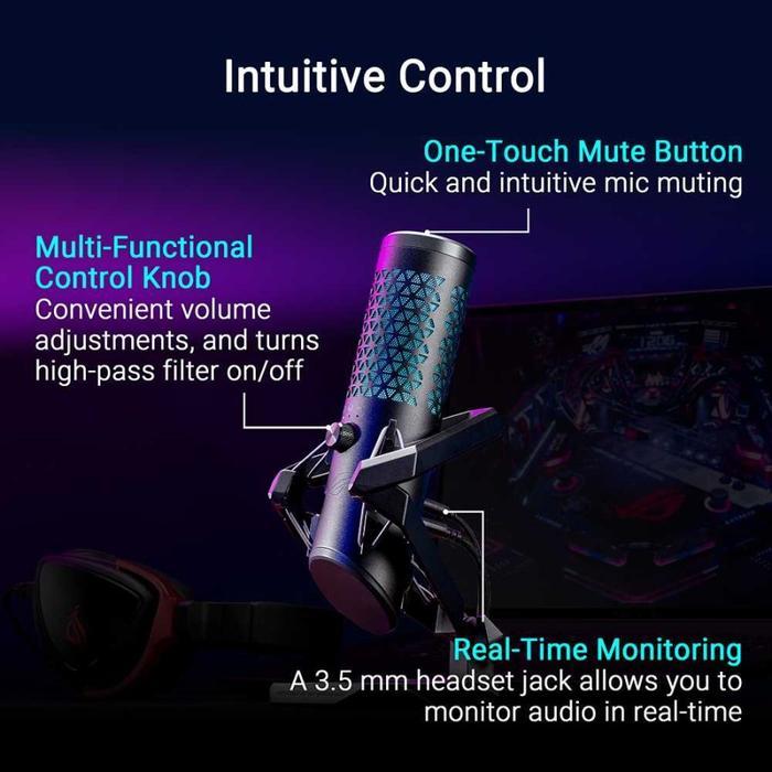 ASUS ROG CARNYX | Professional Cardioid Condenser Gaming Microphone - Image 3