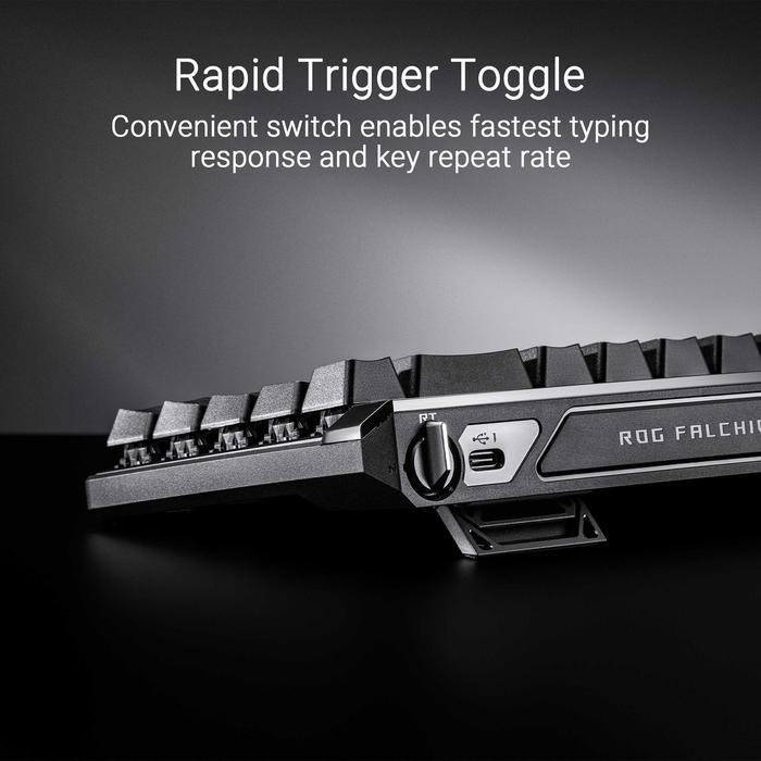 ASUS ROG Falchion Ace HFX 65 Analog Gaming Keyboard, Pre-Lubed ROG HFX Magnetic Switches - Image 6