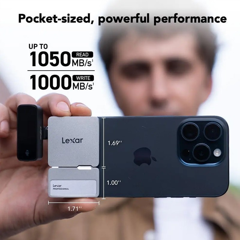 Lexar SL400 SSD External Go Portable With HUB 2TB - 2 TB USB-C 3.2 - Image 4