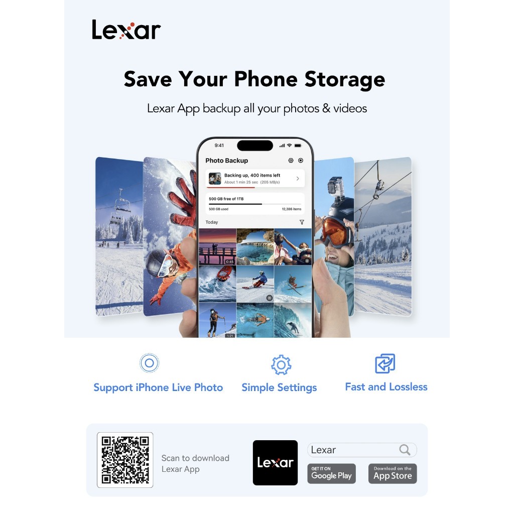 Lexar SL400 SSD External Go Portable With HUB 1TB - 1 TB USB-C 3.2 - Image 6