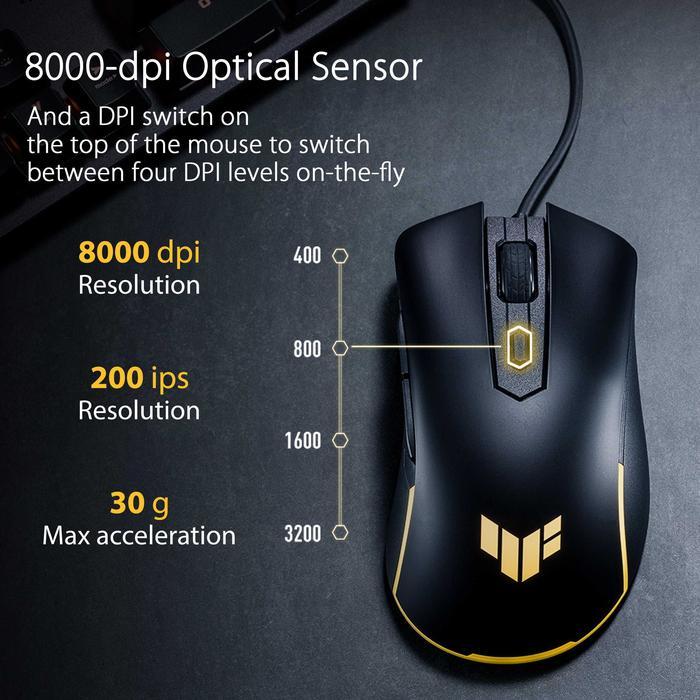 ASUS TUF Gaming M3 Gen II Gaming Mouse, IP56 Dust & Water Resistance - Image 4