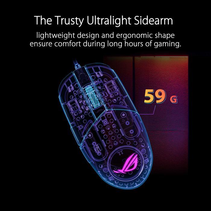 Asus ROG Strix Impact III Gaming Mouse, Semi-Ambidextrous, Wired - Image 3