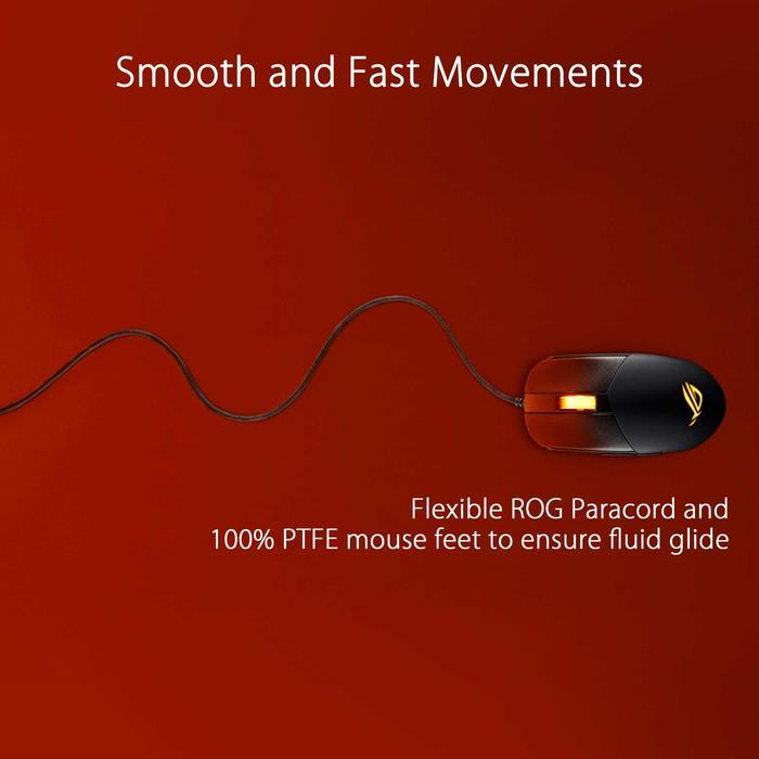 Asus ROG Strix Impact III Gaming Mouse, Semi-Ambidextrous, Wired - Image 7