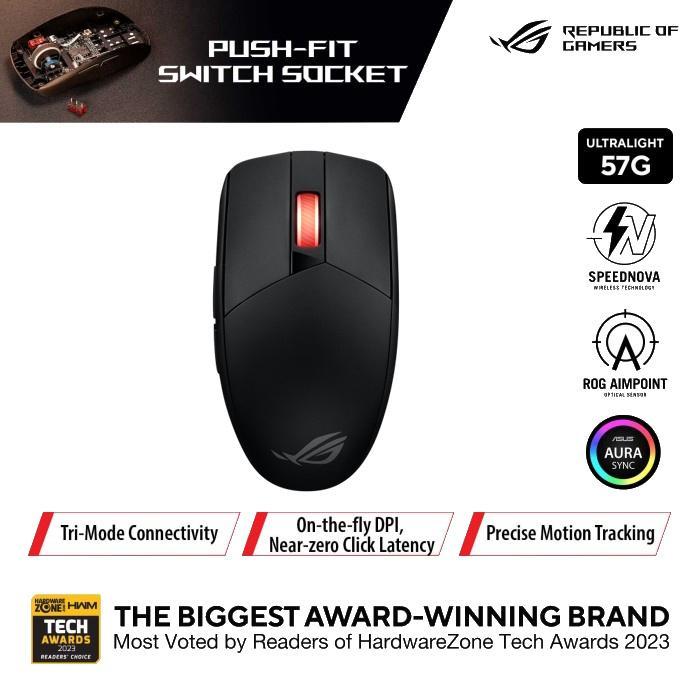 ASUS ROG Strix Impact III Wireless is an Ultralight 57-gram Compact Gaming Mouse - Image 8