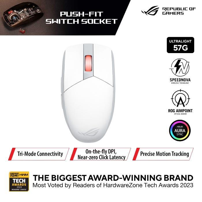 ASUS ROG Strix Impact III Wireless is an Ultralight 57-gram Compact Gaming Mouse - Image 9
