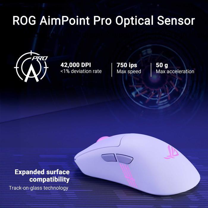 ASUS ROG Keris II Origin Wireless Gaming Mouse, 65g Lightweight, Ergonomic, Swappable Switches - Image 5