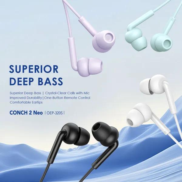Oraimo Conc 2 Neo OEP-320S Wired Earphone Jack 3.5mm with Mic - Image 6