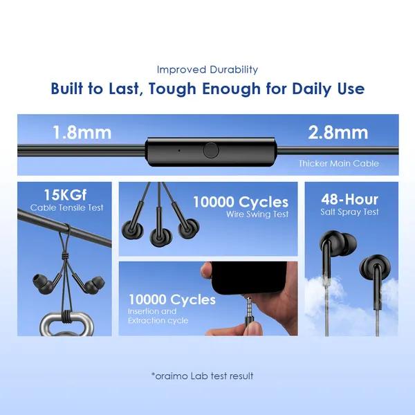 Oraimo Conc 2 Neo OEP-320S Wired Earphone Jack 3.5mm with Mic - Image 7