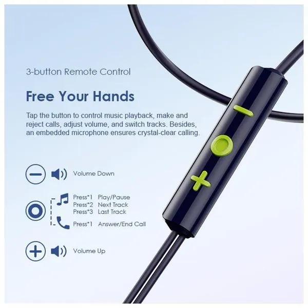 Oraimo Halo Airy OEP-650 Wired Earphone USB Type-C with Mic - Image 6
