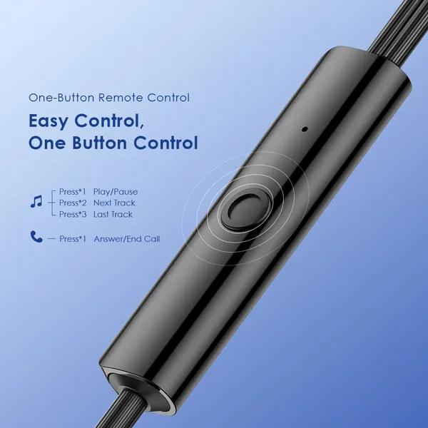 Oraimo Conch 2 OEP-320C Wired Earphone USB Type-C with Mic - Image 6