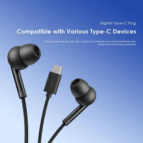 Oraimo Conch 2 OEP-320C Wired Earphone USB Type-C with Mic - Image 7