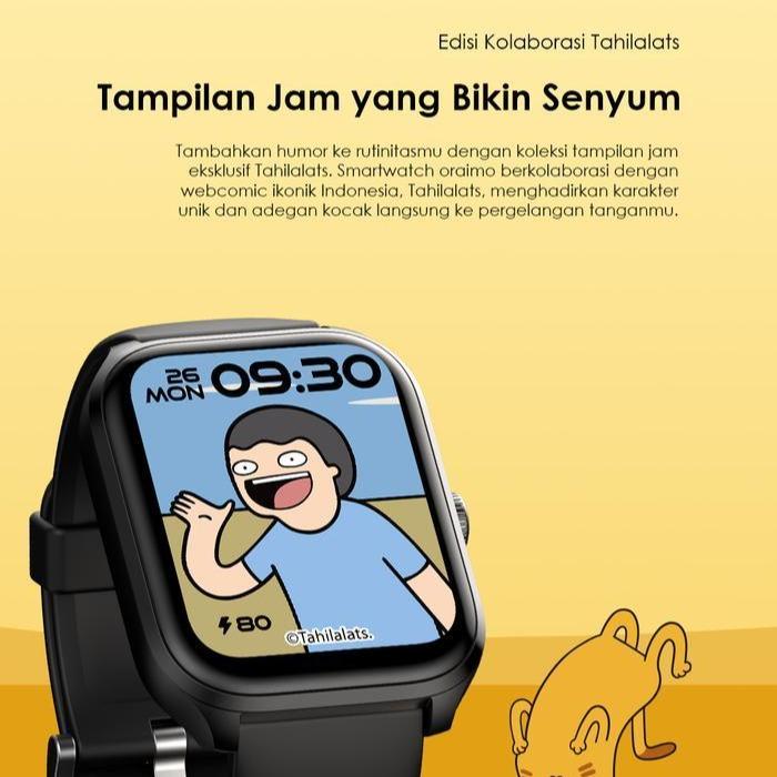 Oraimo x Tahilalats -  Smartwatch Watch 5 Max OSW-804 Bluetooth with AI Creation Dial - Image 2