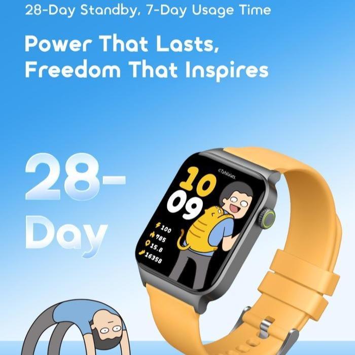 Oraimo x Tahilalats -  Smartwatch Watch 6 Max OSW-8001N Bluetooth with AI Creation Dial - Image 2