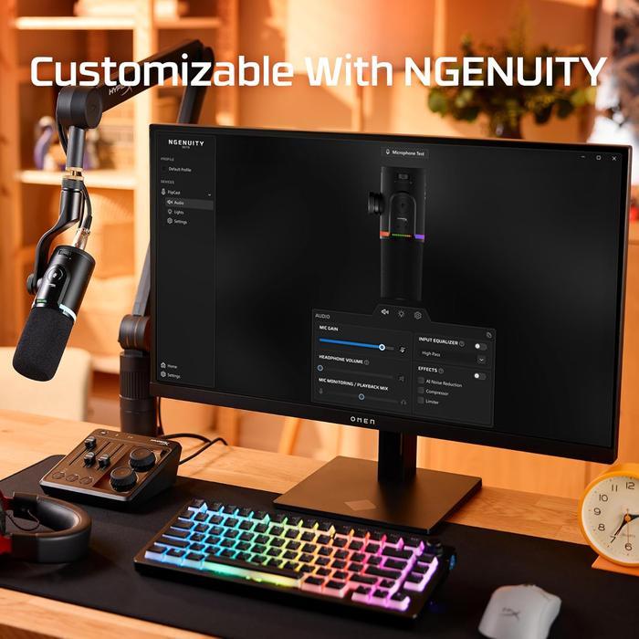 HyperX FlipCast Microphone - USB XLR Dynamic Mikrofon - Image 2
