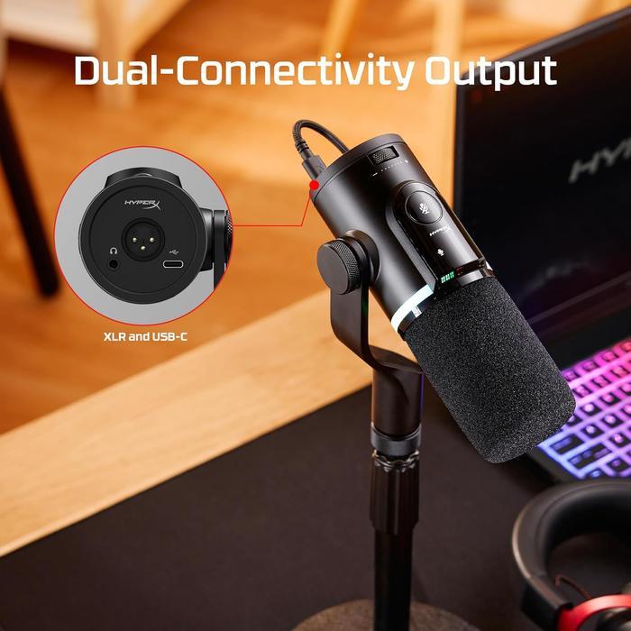 HyperX FlipCast Microphone - USB XLR Dynamic Mikrofon - Image 5