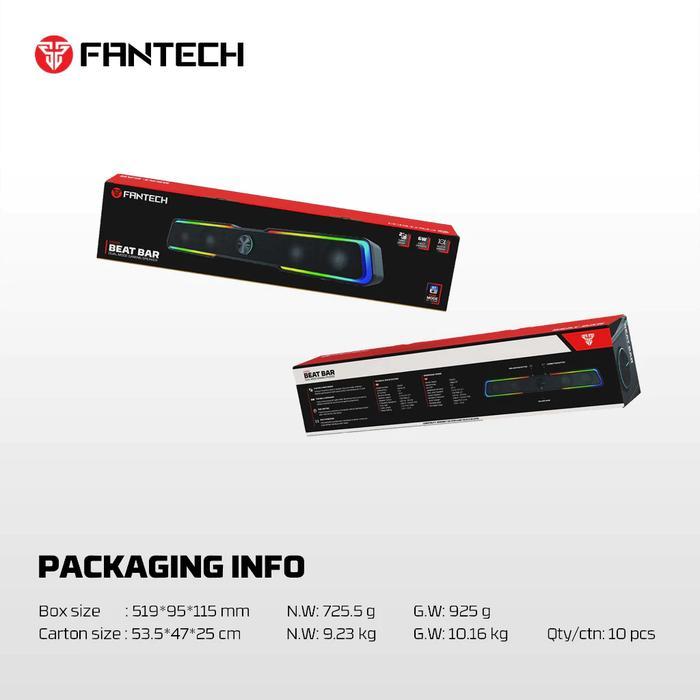 Fantech Beat Bar GS305 Soundbar Gaming Speaker Dual Mode BT 3.5mm USB RGB - Image 6