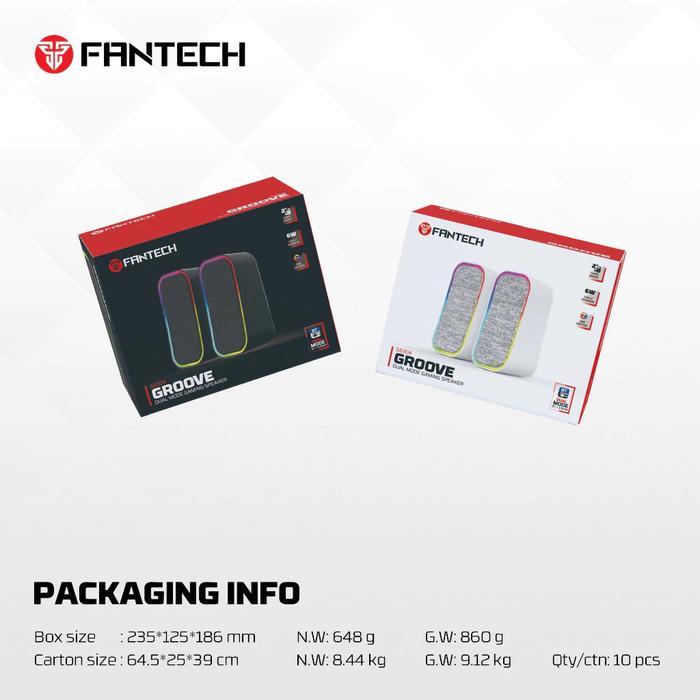 Fantech GS304 Groove Speaker Dual Mode BT 3.5mm USB Bass RGB Bluetooth GS-304 - Image 7