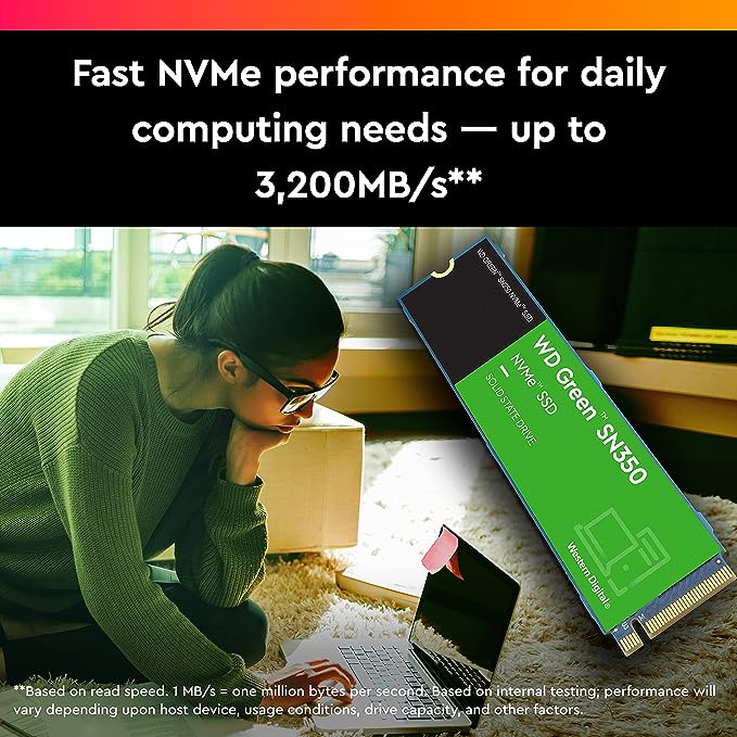 WD Green SSD SN350 M.2 2280 NVMe Pcie Gen3 2TB - SSD 2TB - Image 5