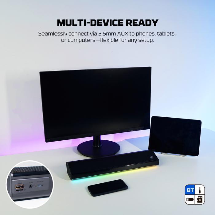 Fantech Groove Bar PRO BS162 Speaker Gaming Wireless Bluetooth RGB Soundbar - Image 7