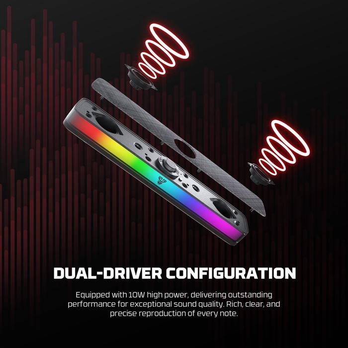 Fantech Speaker Gaming Bluetooth GROOVE BAR BS151 RGB Minimalist portable Super Bass Dual Mode - Image 3