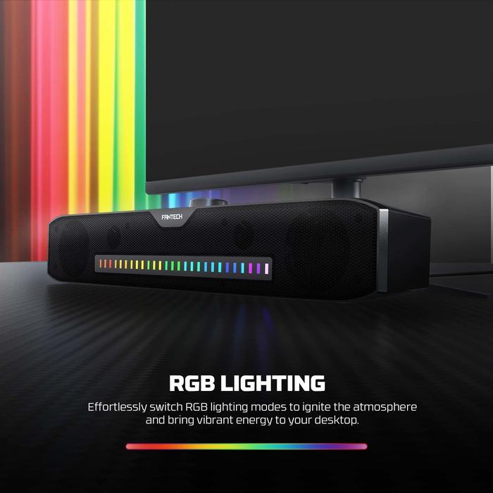 Fantech Speaker Gaming Bluetooth GROOVE BAR GS303 RGB Light Bar Minimalist Super Bass Dual Mode - Image 5