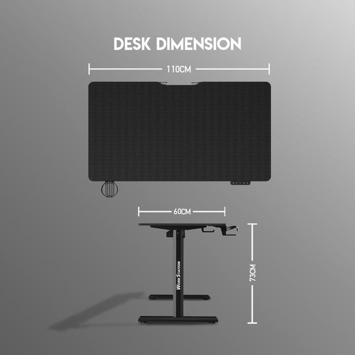 FANTECH WORKSTATION WS311 Work Station Electric Adjustable MEJA GAMING - Image 4