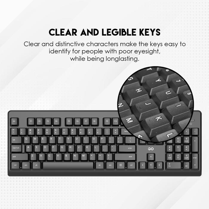 Fantech GO KM103 Keyboard Mouse Office Combo Kabel - Image 4