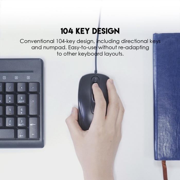 Fantech GO KM103 Keyboard Mouse Office Combo Kabel - Image 5