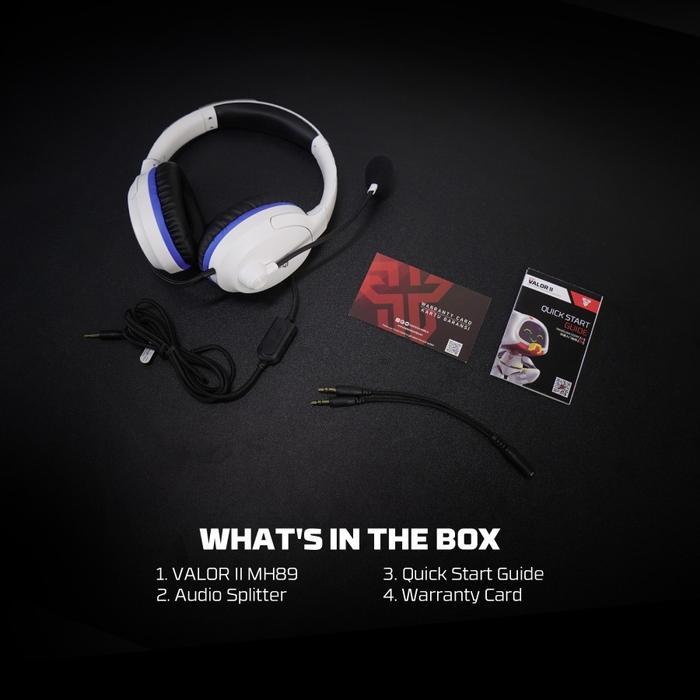 Fantech VALOR II MH89 Headset Gaming PC kabel 3.5mm TRRS Jack Headphone Multi Platform - Image 4