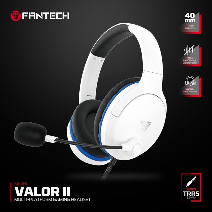 Fantech VALOR II MH89 Headset Gaming PC kabel 3.5mm TRRS Jack Headphone Multi Platform - Image 9