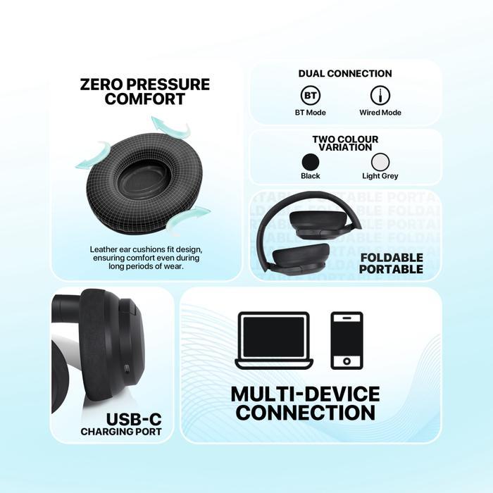 Fantech Go Vibe WH05A Wireless Headphone Bluetooth 5.3 ANC Noise Cancelling - Image 3