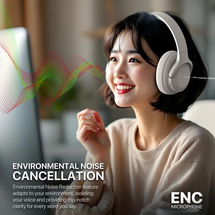 Fantech Go Vibe WH05A Wireless Headphone Bluetooth 5.3 ANC Noise Cancelling - Image 6