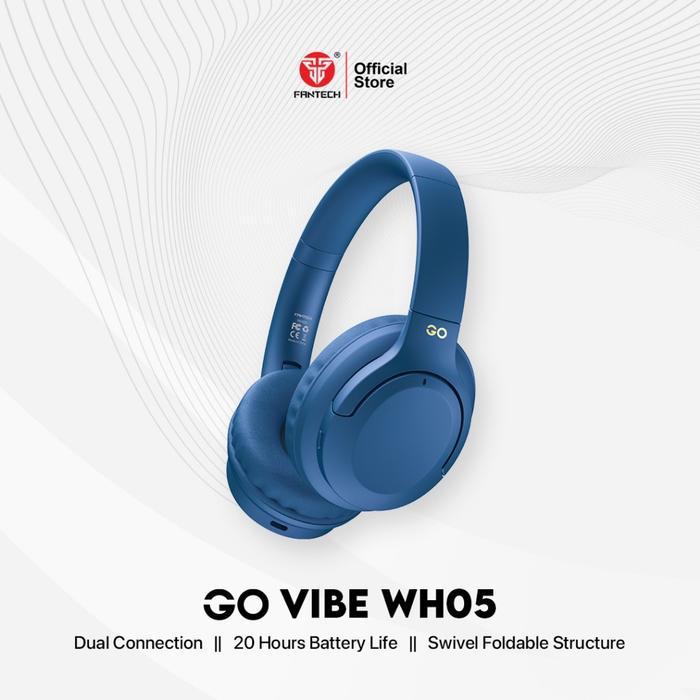 Fantech Headphone GO VIBE WH05 Bluetooth Headset Wireless Super Bass Dual Mode - Image 6