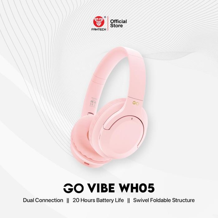 Fantech Headphone GO VIBE WH05 Bluetooth Headset Wireless Super Bass Dual Mode - Image 7
