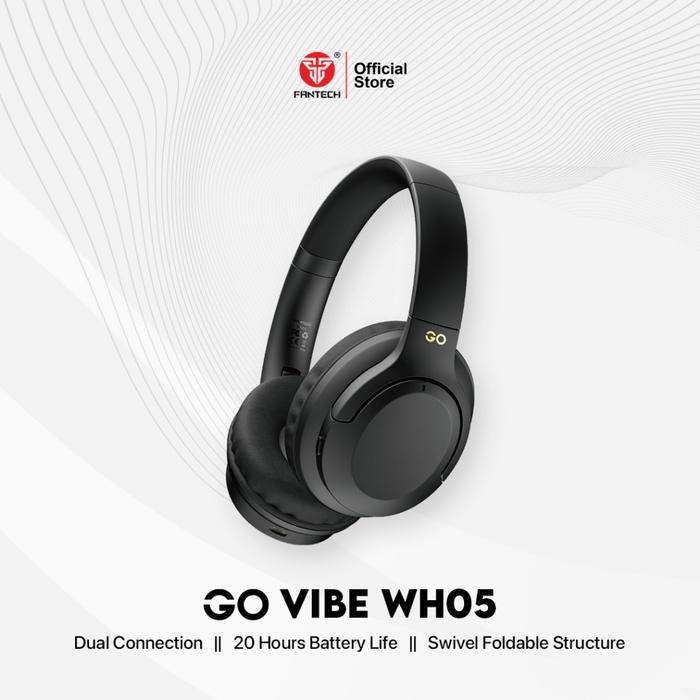 Fantech Headphone GO VIBE WH05 Bluetooth Headset Wireless Super Bass Dual Mode - Image 9