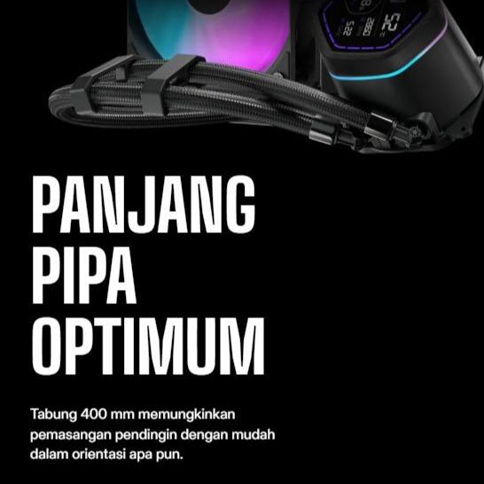Cooler Master MasterLiquid Core Nex Digital 360 ARGB - CPU AIO Liquid Cooler Fan 360mm with LCD Digital Display - Image 5