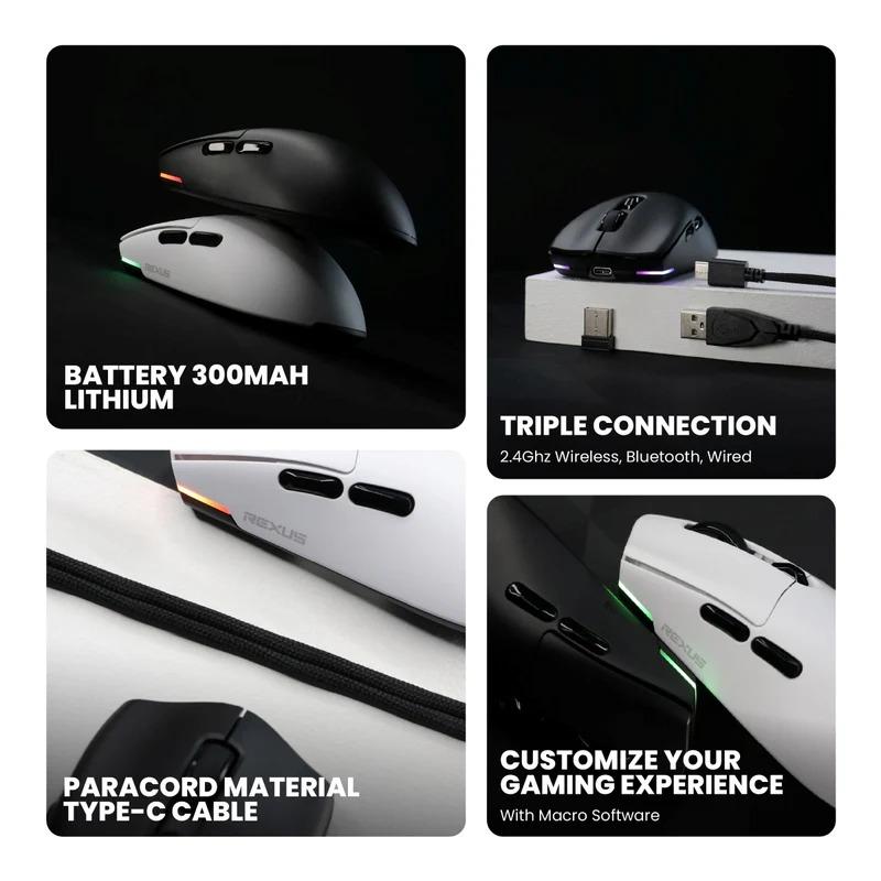 Mouse Gaming Wireless Rexus Arka IV RX-115 - Image 2