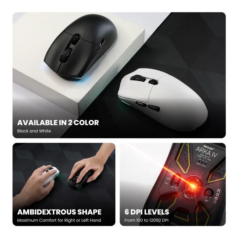 Mouse Gaming Wireless Rexus Arka IV RX-115 - Image 4