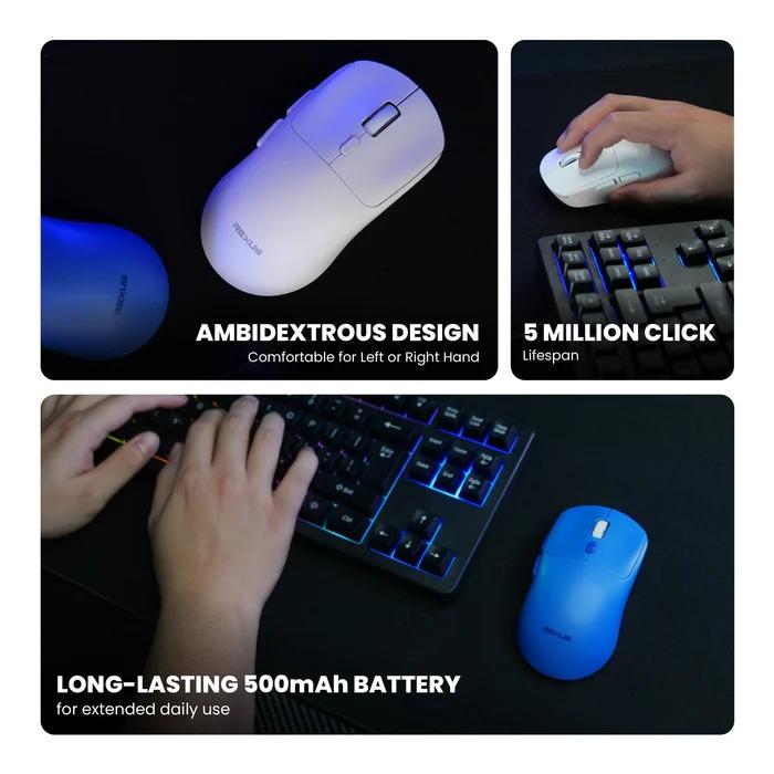 Rexus Xierra RX106 Gaming Mouse Wireless Dual Koneksi - Image 4