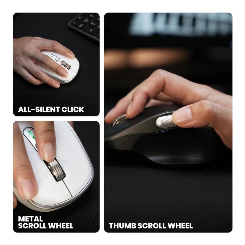 Rexus Flow QZ20 Mouse Office Wireless Ergonomic Silent Click - Image 3