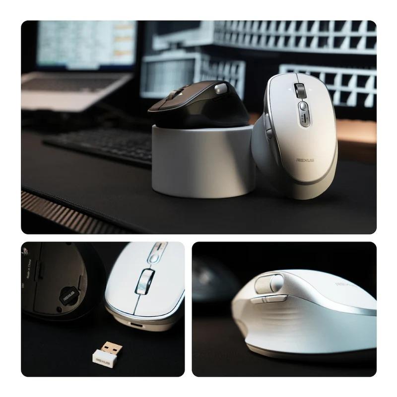 Rexus Flow QZ20 Mouse Office Wireless Ergonomic Silent Click - Image 4