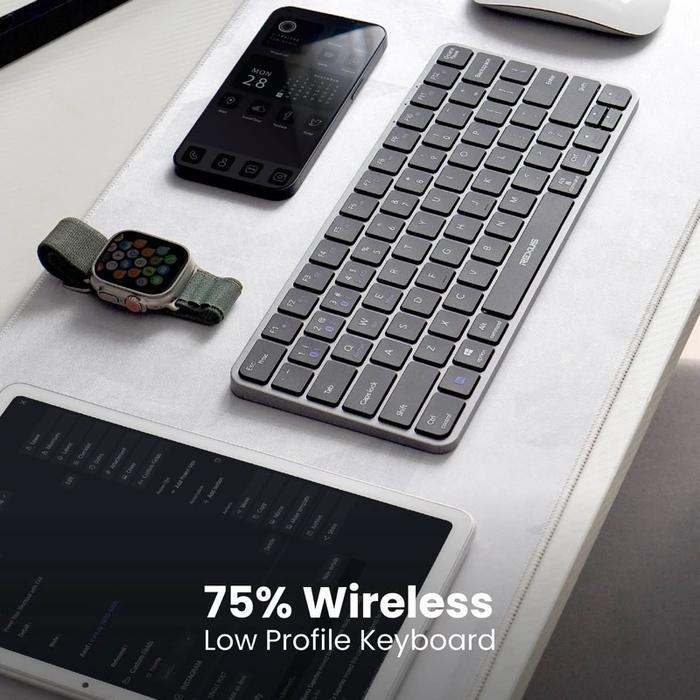 Rexus KL150 Keyboard Office Wireless Low-Profile - 75% Layout Ultra slim Design - Image 6