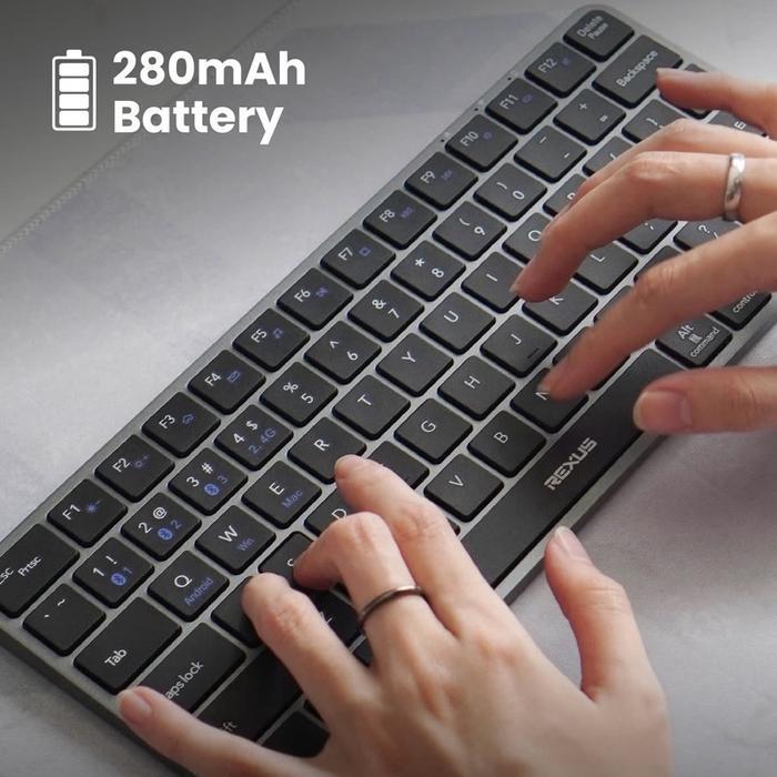 Rexus KL150 Keyboard Office Wireless Low-Profile - 75% Layout Ultra slim Design - Image 8