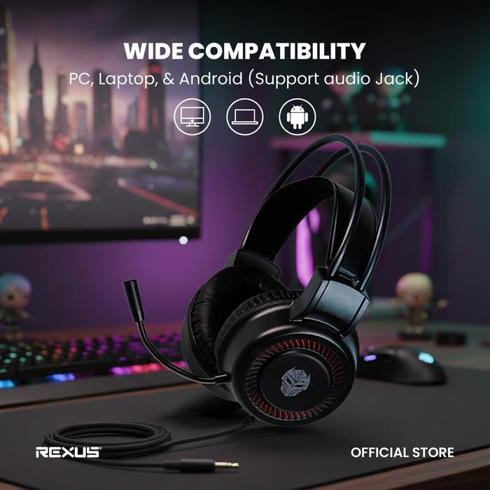 Rexus Headset Gaming Vonix F27 Earphones Headphones - Image 2