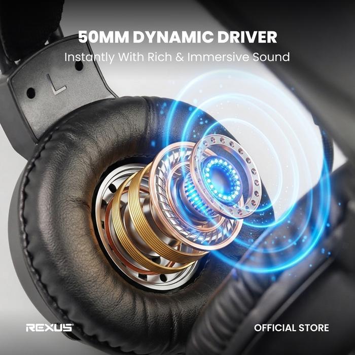 Rexus Headset Gaming Vonix F27 Earphones Headphones - Image 3