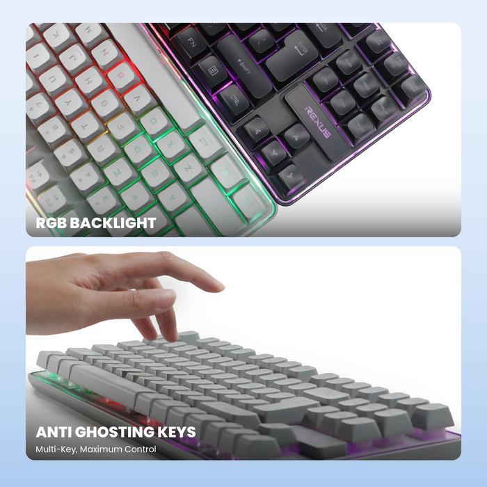 Rexus K9L Keyboard Gaming Membrane Battlefire - RGB Backlight Plug & Play - Image 2