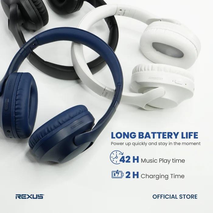 Rexus M2 V2 METRO Wireless Headset Bluetooth 6.0 Hi-Fi Sound Headphone Foldable - Image 2
