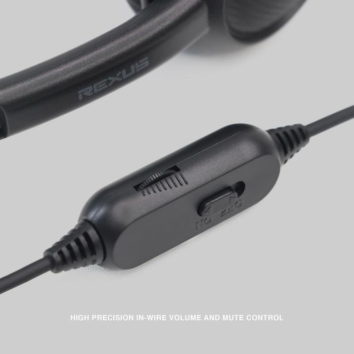 Rexus WO1 Headset Stereo Lightweight - Headband Adjustable & Single Jack 3.5mm - Image 7