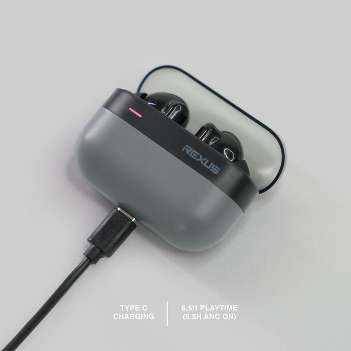 Rexus FX6 TWS Bluetooth ANC - Touch Control & Support Voice Assistant - Image 5