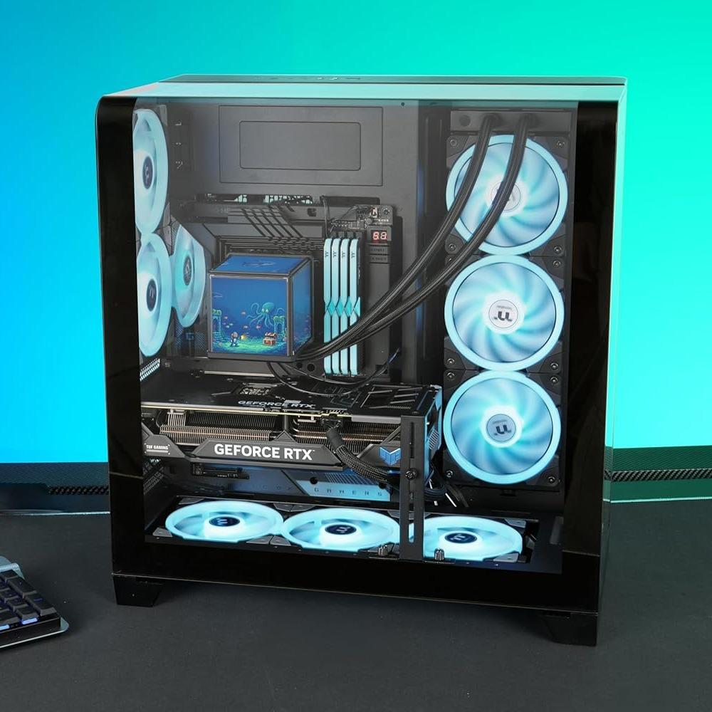 Thermaltake MINECUBE 360 Ultra ARGB - CPU AIO Liquid Cooler Fan 360mm with Quad LCD TFT Display - Image 7